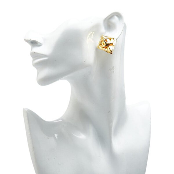 Chanel Vintage Coco Mark Earrings Gold - Image 5
