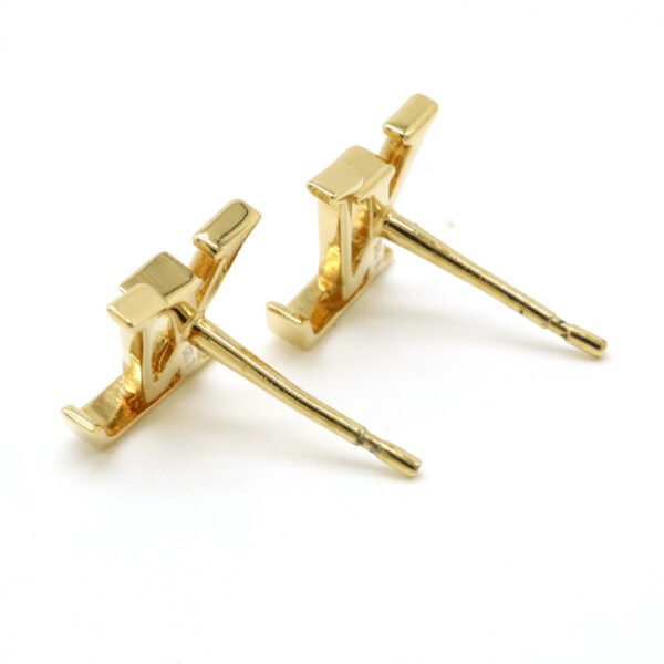 Louis Vuitton Eclipse Hoop Earrings Gold M00763 - Image 5