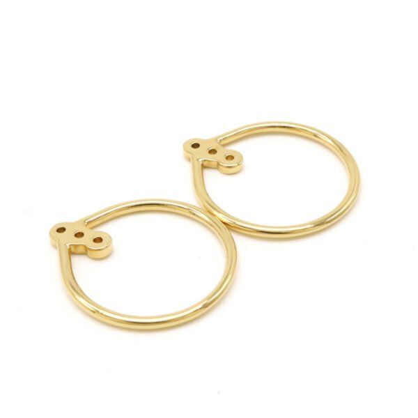 Louis Vuitton Eclipse Hoop Earrings Gold M00763 - Image 7