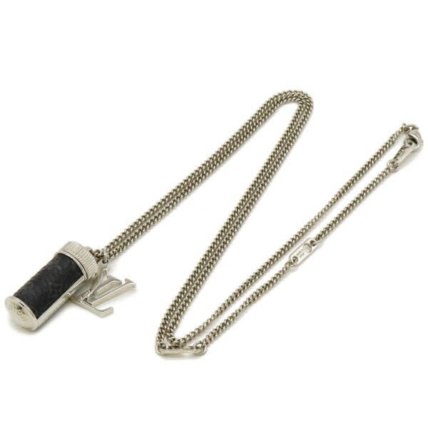 Louis Vuitton Monogram Eclipse Pendant Necklace M63641 - Image 2