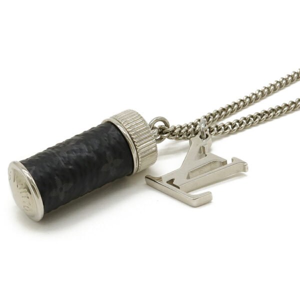 Louis Vuitton Monogram Eclipse Pendant Necklace M63641 - Image 3