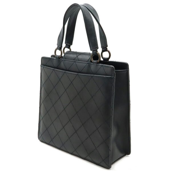 Chanel Matelasse Coco Mark Leather Handbag - Image 2