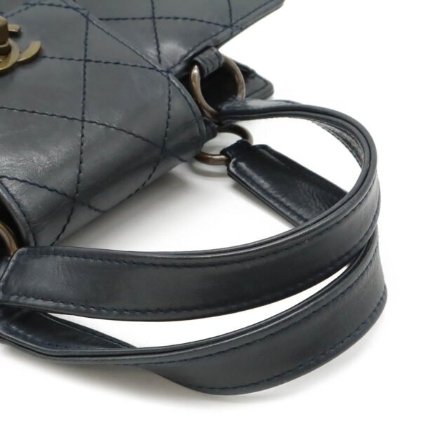 Chanel Matelasse Coco Mark Leather Handbag - Image 4