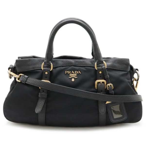 Prada Nylon Leather Tote Bag BT2032