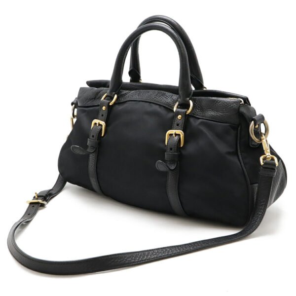 Prada Nylon Leather Tote Bag BT2032 - Image 2
