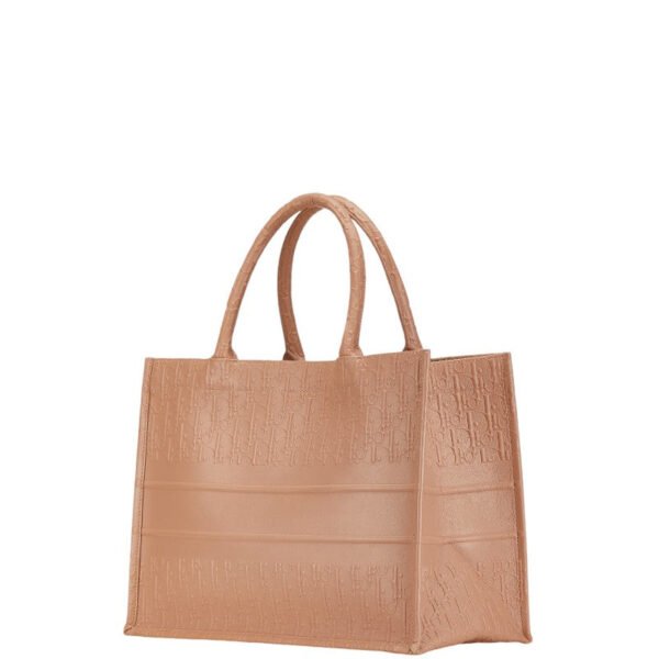 Dior Oblique Book Tote Medium Leather Bag - Image 2