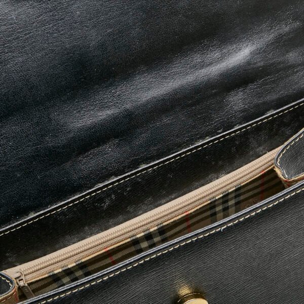 Burberry Nova Check 2WAY Leather Handbag - Image 7