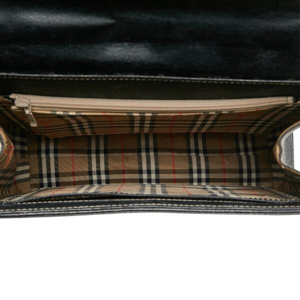 Burberry Nova Check 2WAY Leather Handbag - Image 8