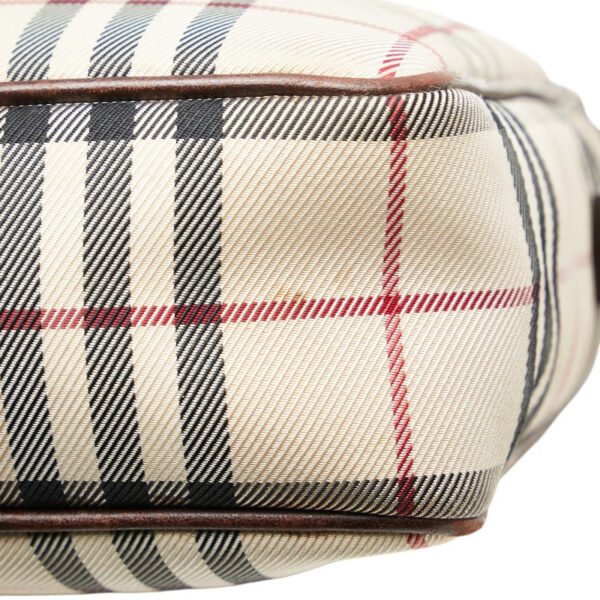 Burberry Nova Check Canvas Leather Shoulder Bag - Image 7