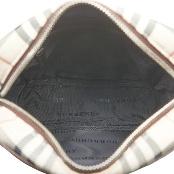 Burberry Nova Check Canvas Leather Shoulder Bag - Image 8