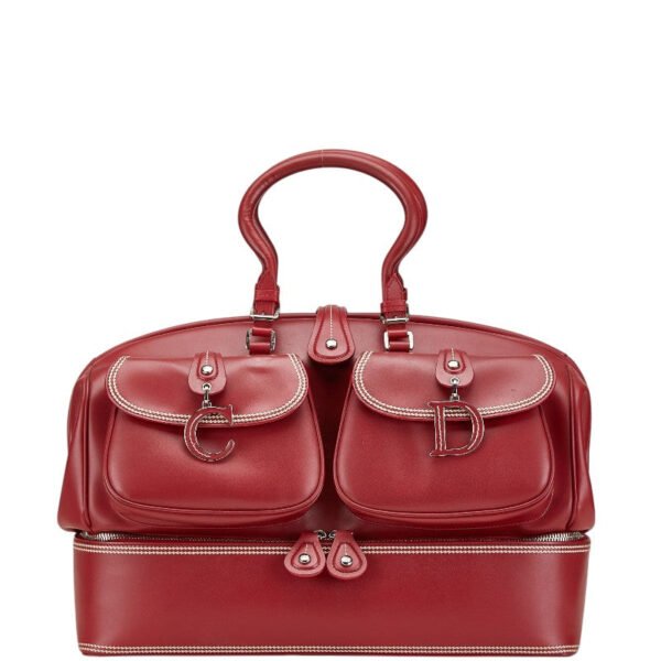 Dior Leather Handbag Red