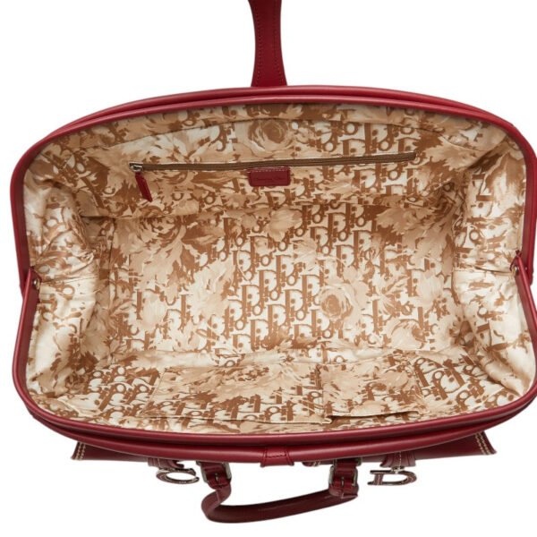 Dior Leather Handbag Red - Image 5