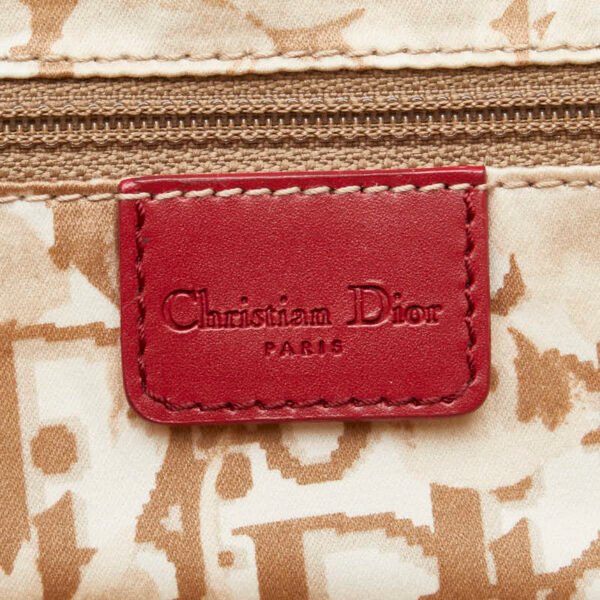 Dior Leather Handbag Red - Image 7