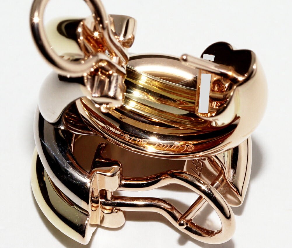 Cartier Trinity Earrings K18YG K18WG K18PG - Image 4