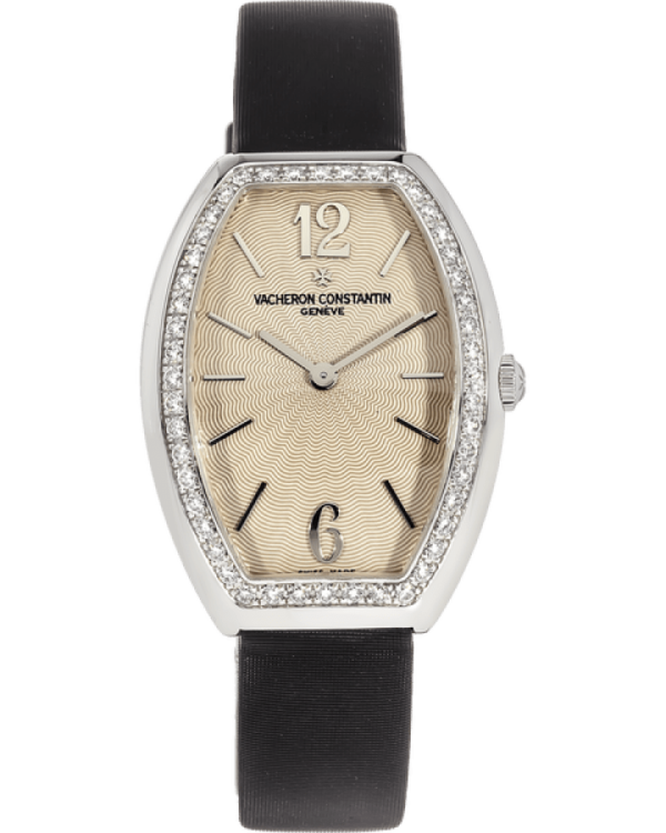 Vacheron Constantin Egerie Tonneau 18K White Gold & Diamonds Ladies Watch