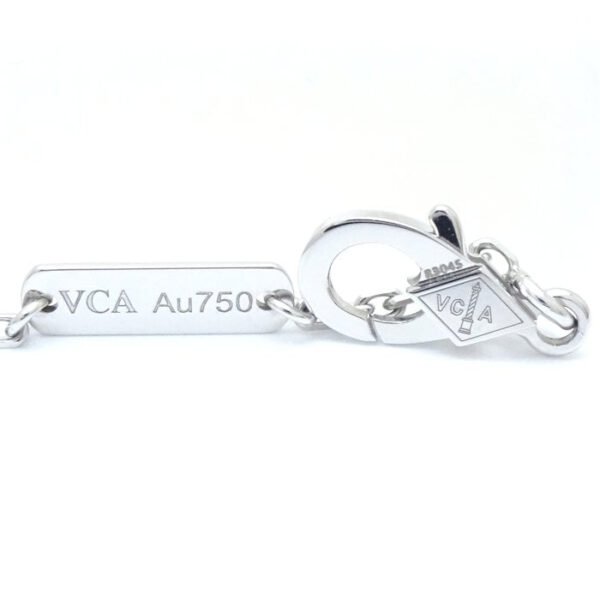 Van Cleef & Arpels Vintage Alhambra Chalcedony Necklace K18WG - Image 7