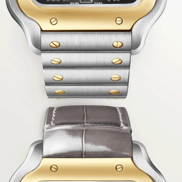 Cartier Santos de Cartier Stainless Steel & 18K Yellow Gold Men's Watch - Image 5