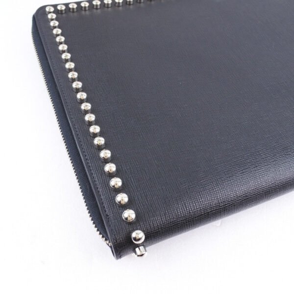 Fendi Leather Karlito Flat Clutch Bag - Image 4