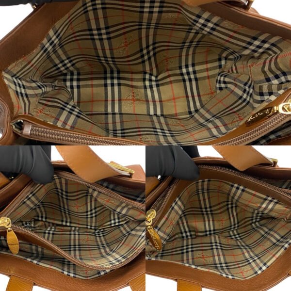 Burberry Leather Handbag Brown - Image 9