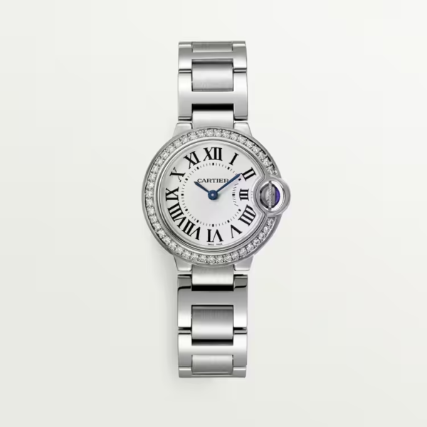 Cartier Ballon Bleu De Cartier Stainless steel & Diamonds Lady's Watch