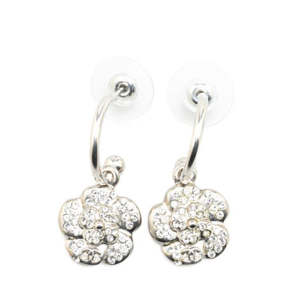 Chanel Camellia Swing Stud Earrings