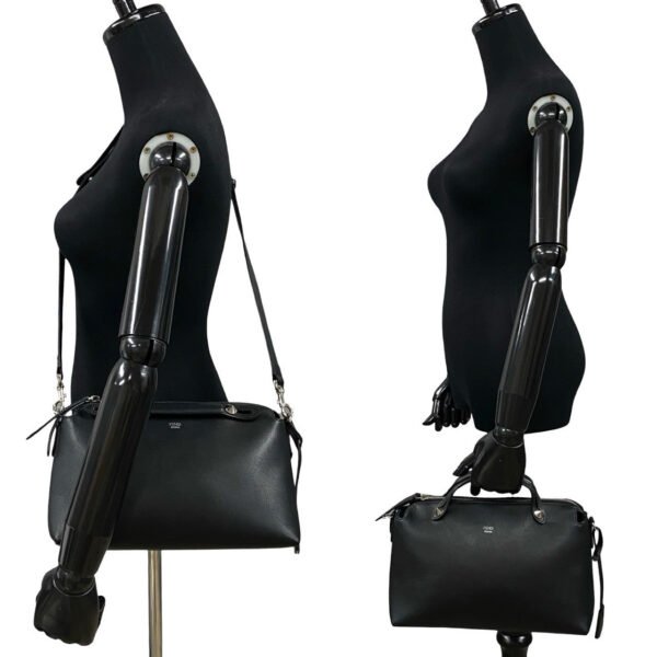 Fendi By The Way Medium Leather 2way Bag Black - Image 3