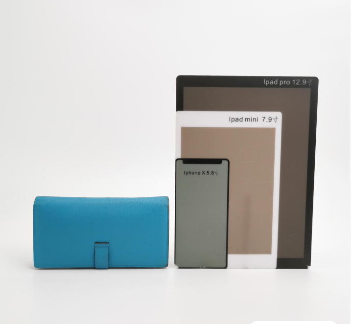 preloved Hermes Bearn wallet blue 2014year 24041778681404 - Image 3