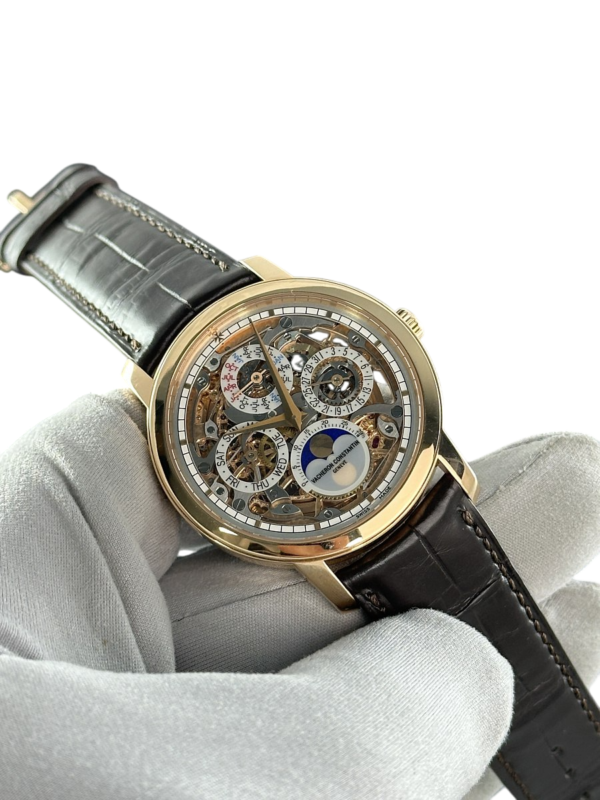 Vacheron Constantin Traditionnelle Skeleton Perpetual Calendar 18K Rose Gold Men's Watch - Image 4
