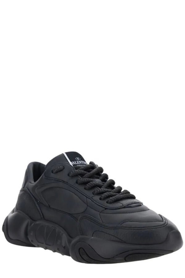 Valentino Elevated Elegance Low-Top Leather Men's Sneakers - Image 4