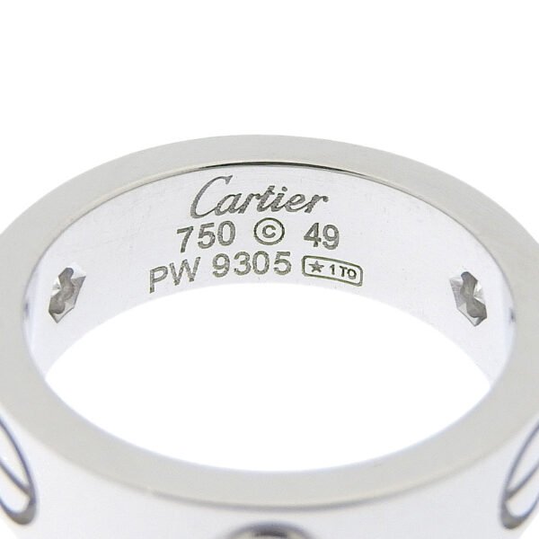 Cartier Love Ring K18 White Gold Diamond - Image 6