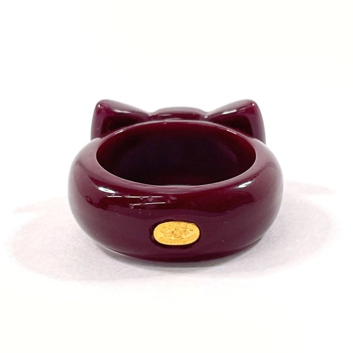 Chanel Coco Mark Ribbon Ring Plastic Rhinestone - Image 3