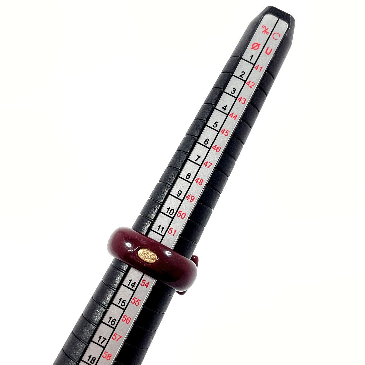 Chanel Coco Mark Ribbon Ring Plastic Rhinestone - Image 5