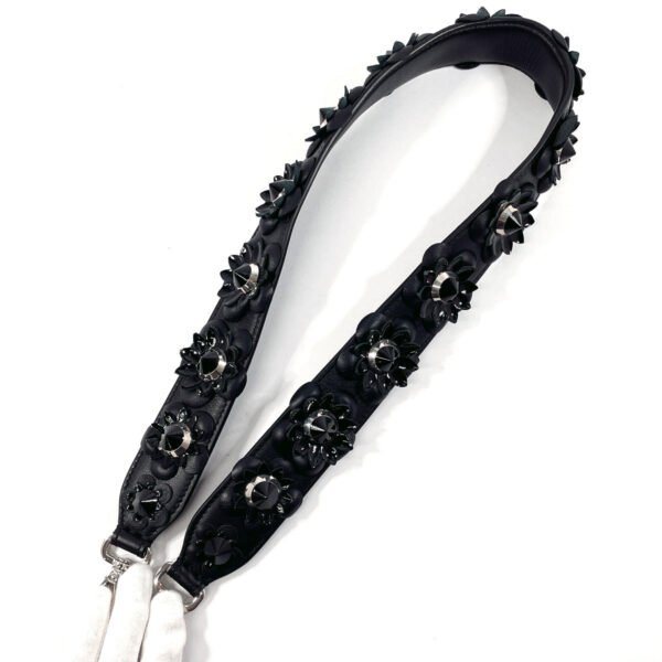 Fendi Leather Flower Shoulder Strap - Image 3