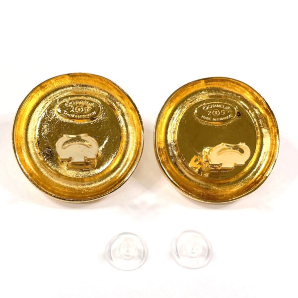 Chanel Vintage Earrings GP/Faux Pearl Gold - Image 4