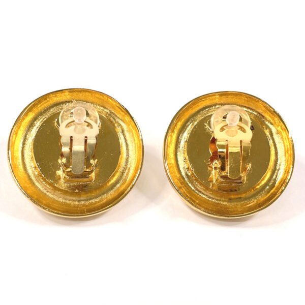 Chanel Vintage Earrings GP/Faux Pearl Gold - Image 3