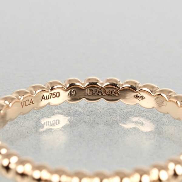 Van Cleef & Arpels Perlee Small Ring K18 Pink Gold - Image 4
