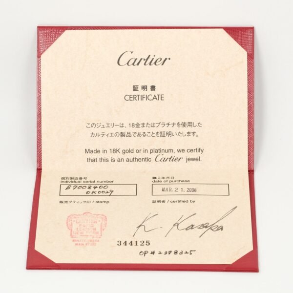 Cartier C Heart Necklace K18 Pink Gold Diamond - Image 8
