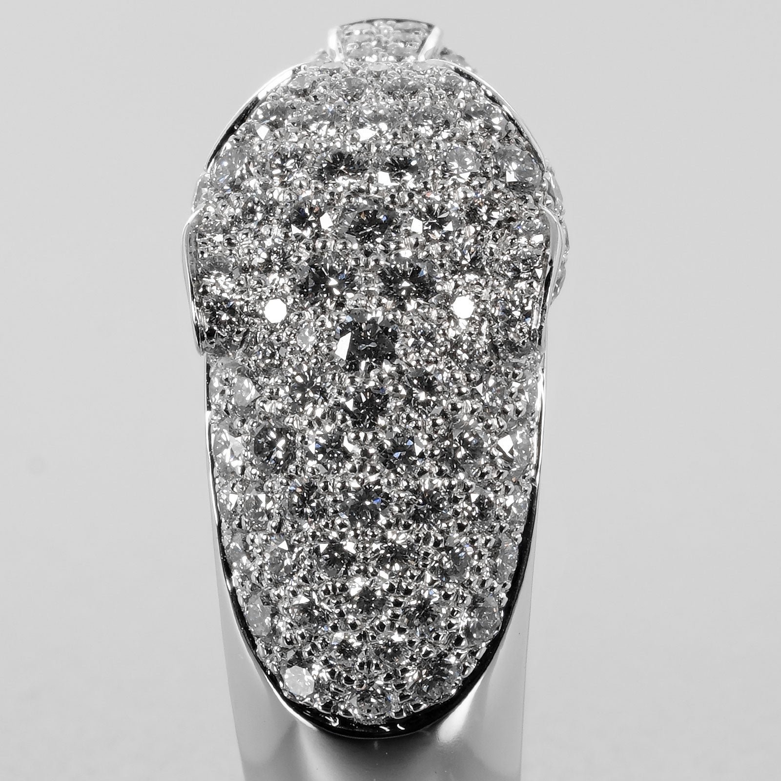 Cartier Panthere Ring K18 White Gold Diamond Emerald - Image 7