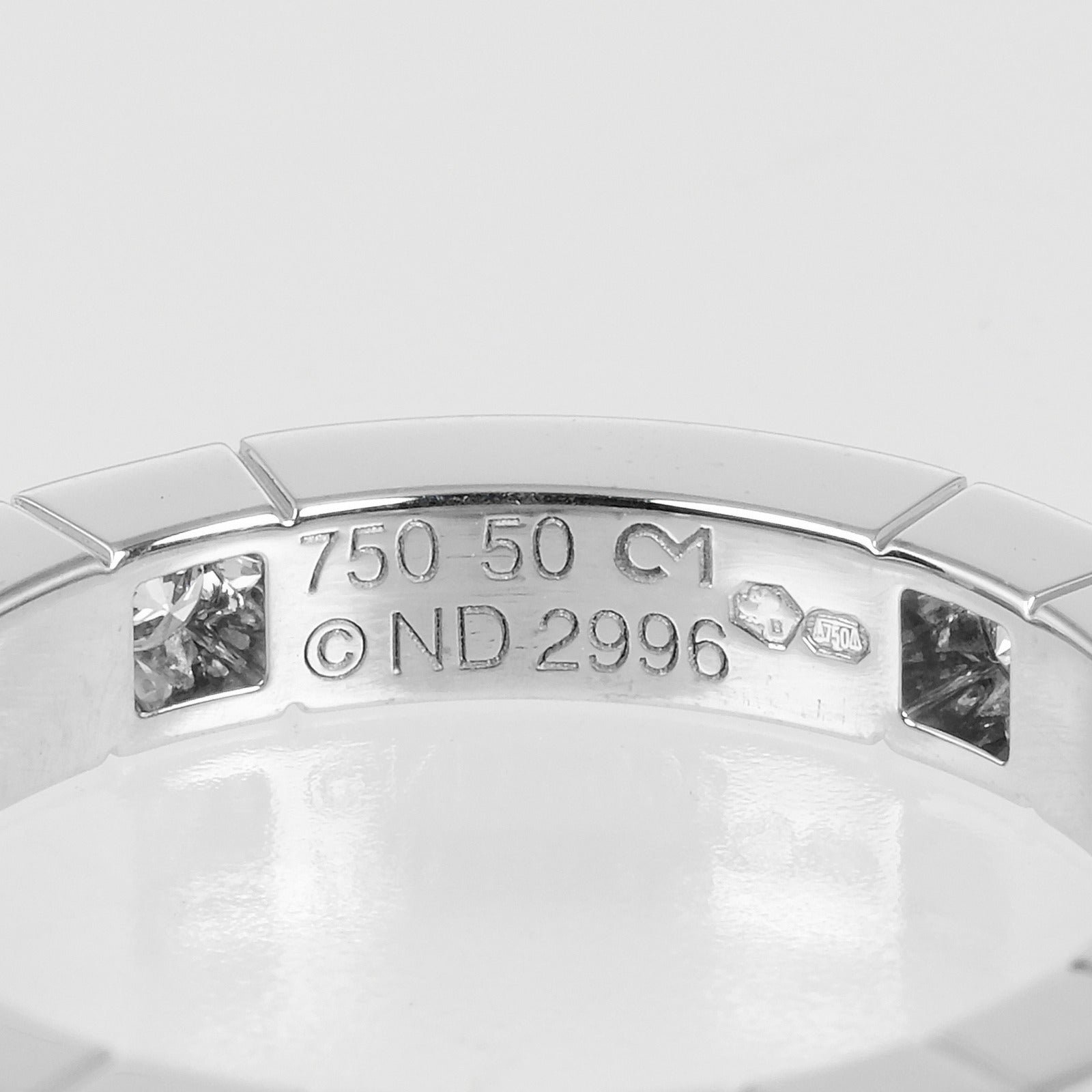 Cartier K18 White Gold 9P Diamond Ring - Image 4