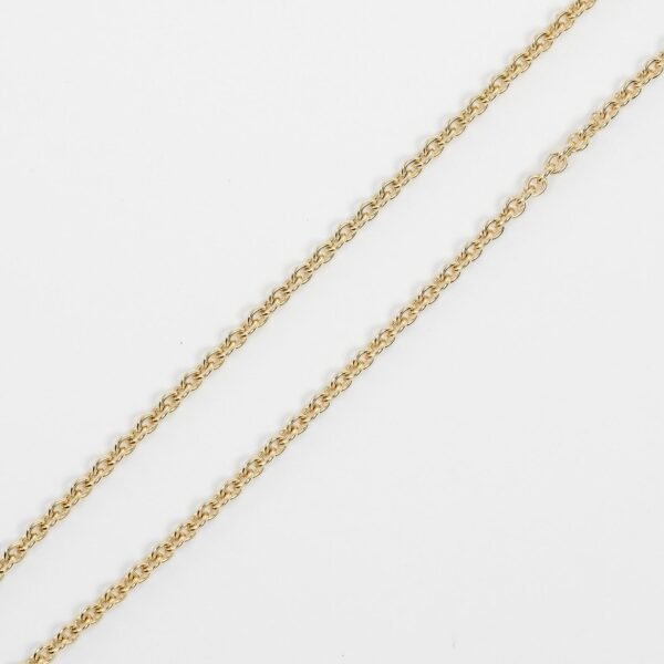 Cartier 2C Charm Necklace K18YG Diamond - Image 7
