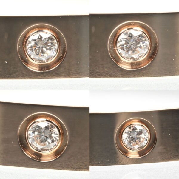 Cartier Love Bracelet K18 Pink Gold 4P Diamond - Image 9