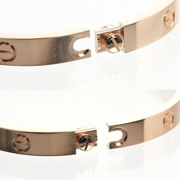Cartier Love Bracelet K18 Pink Gold 4P Diamond - Image 6