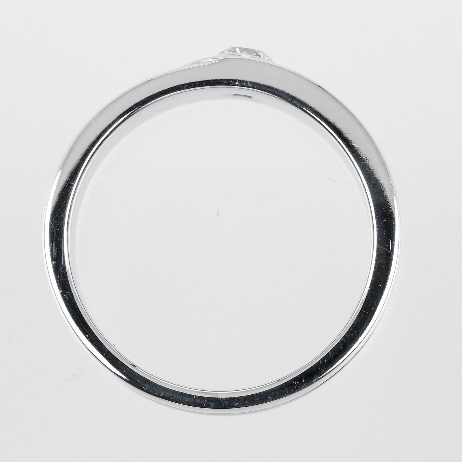 Cartier 2C Ring K18 White Gold 1P Diamond - Image 8