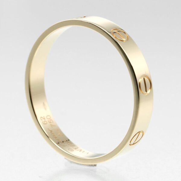 Cartier Mini Love Wedding Ring K18 Yellow Gold - Image 3