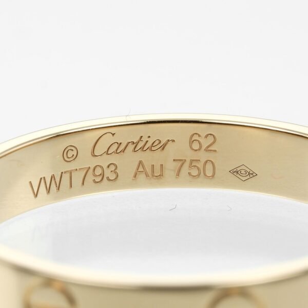 Cartier Mini Love Wedding Ring K18 Yellow Gold - Image 4