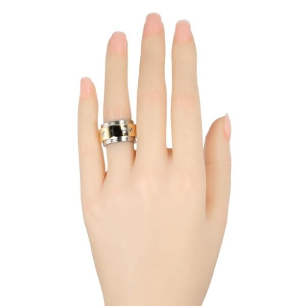 Cartier Santos 100 Ring K18 Yellow Gold Stainless Steel - Image 2