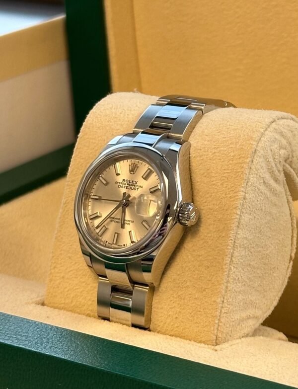 Rolex - Pre-owned Stainless Steel Oyster Perpetual 28mm Silver Dial 279160 - Image 4