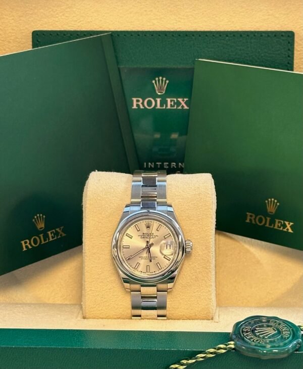 Rolex - Pre-owned Stainless Steel Oyster Perpetual 28mm Silver Dial 279160 - Image 2