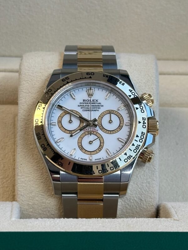 Rolex - Pre-owned Two Tone Yellow Gold Daytona White Dial 126503 - Image 3