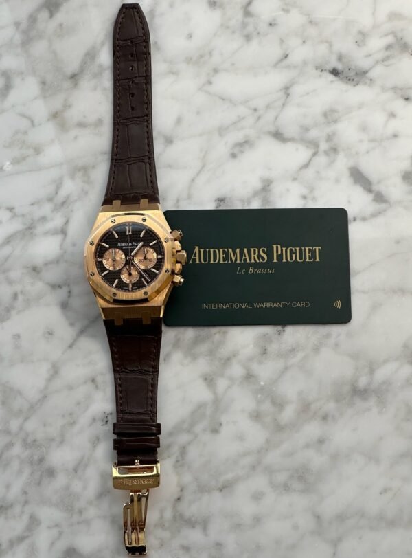 Audemars Piguet - Pre-owned Royal Oak Chronograph Chocolate Dial 26331OR - Image 2